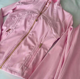 Luxury Gold-Zip Tracksuit Set ✨