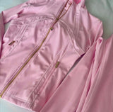 Luxury Gold-Zip Tracksuit Set ✨